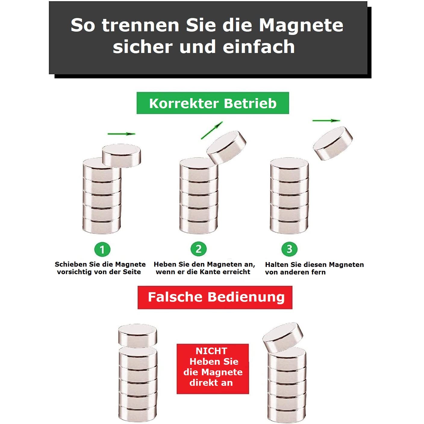 Magnetpro 50 sztuk magnesów neodymowych 8 x 1 mm mini magnesy do prezentacji, tablic magnetycznych i gospodarstwa domowego