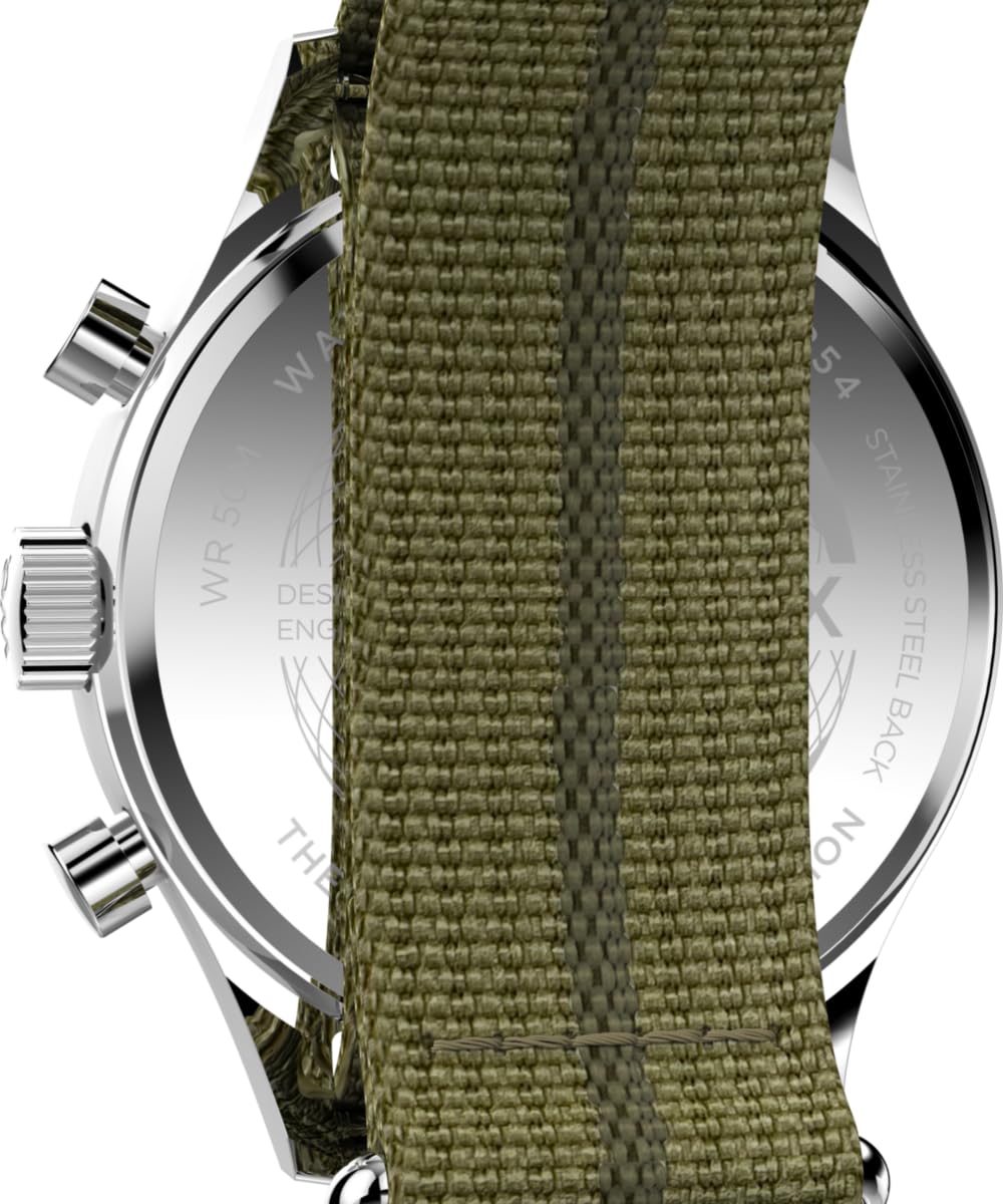 Timex Men's Weekender New England Chronograph 40mm Eco-Conscious Fabric Strap Watch