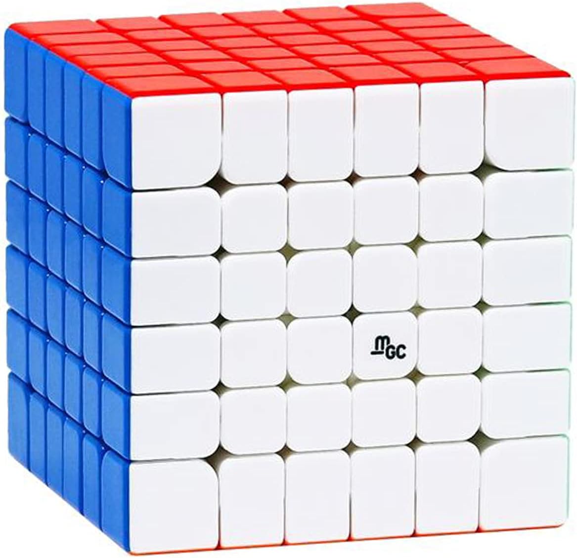 CuberShop YJ MGC 6x6 Magnetic Stickerless Speed Cube, Yj MGC 6 6X6 Flagship, 6 by 6 yj Mgc Professional 65mm stickerless Cube, YongJun mgc Series Best 6x6x6 Speed Cube (YJ MGC 6 M)