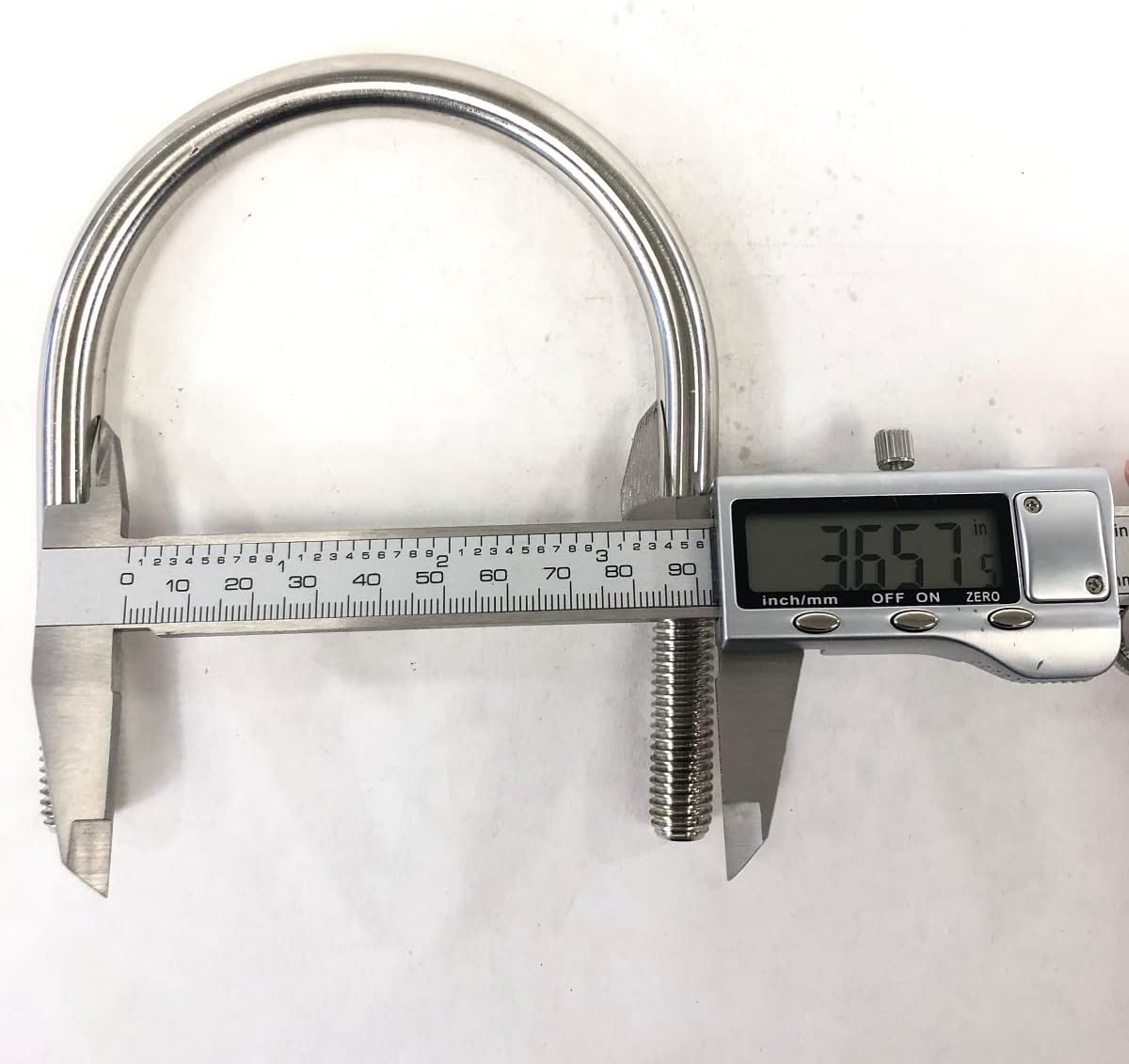 5 pieces of 3.5" U-Bolt Clamp 3.6" Rod I.D., Great for 3.5" pipe Made of Stainless Steel