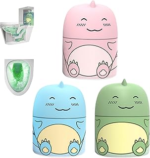 Botella mágica for limpiar inodoros: limpiador de 90 días, fórmula de liberación lenta, aroma fresco, limpieza profunda y prevención de manchas for el tanque del inodoro.(Pink+blue+green)