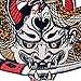 Hannya Oni Mask Patch Embroidered Badge Iron On Sew On Emblem