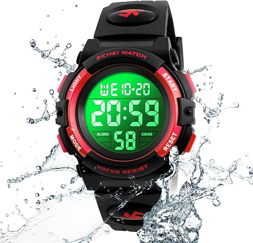 Miniatura 5 de Boys Watch Digital Sports Waterproof Outdoor Kids Watches Alarm Clock 1224 H Stopwatch Calendar 3-15 Year Old Boys Girls Wristwatch