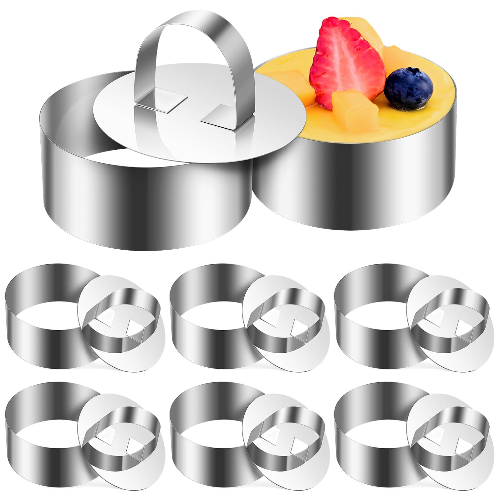 Moules à gâteaux en acier inoxydable YARNOW pour portions individuelles nettes