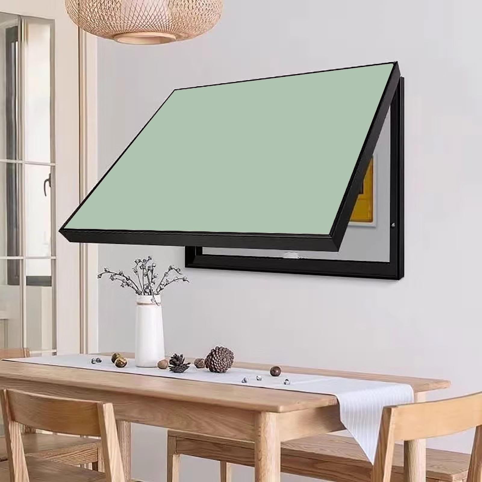 Cache-boîte électrique mural 60x40 cm avec couvercle rabattable