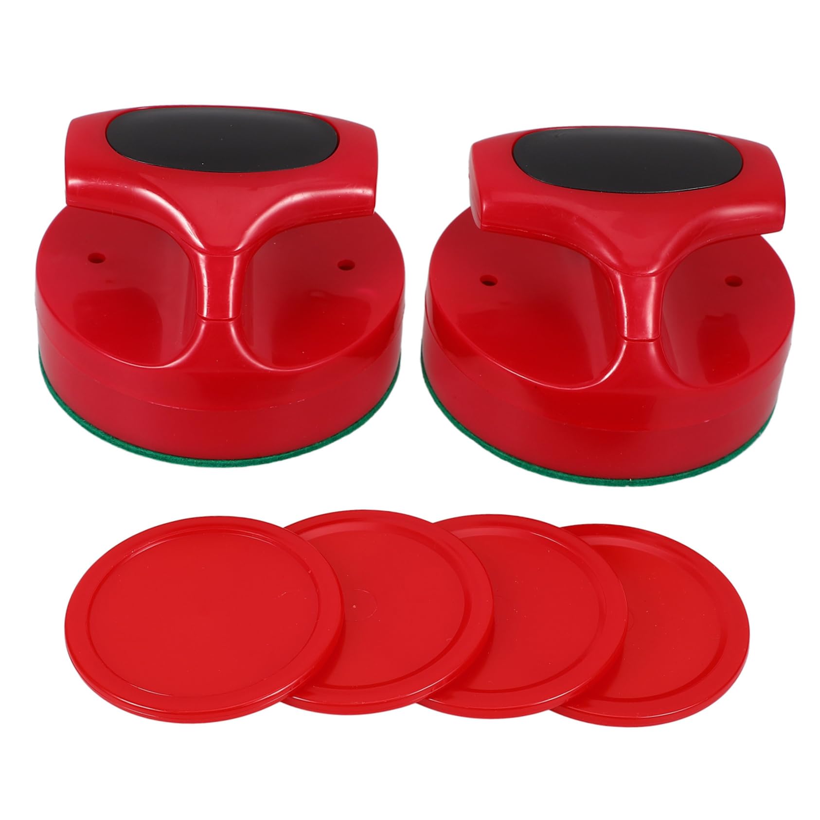 TOYANDONA 4 Zestawy Air Hockey Zestaw Do Hokeja Na Lodzie Pchacz Do Hokeja Na Lodzie Wiosło Do Hokeja Na Lodzie Pchacz Do Hokeja Stołowego Części Do Hokeja Krążki Do Hokeja Na Lodzie