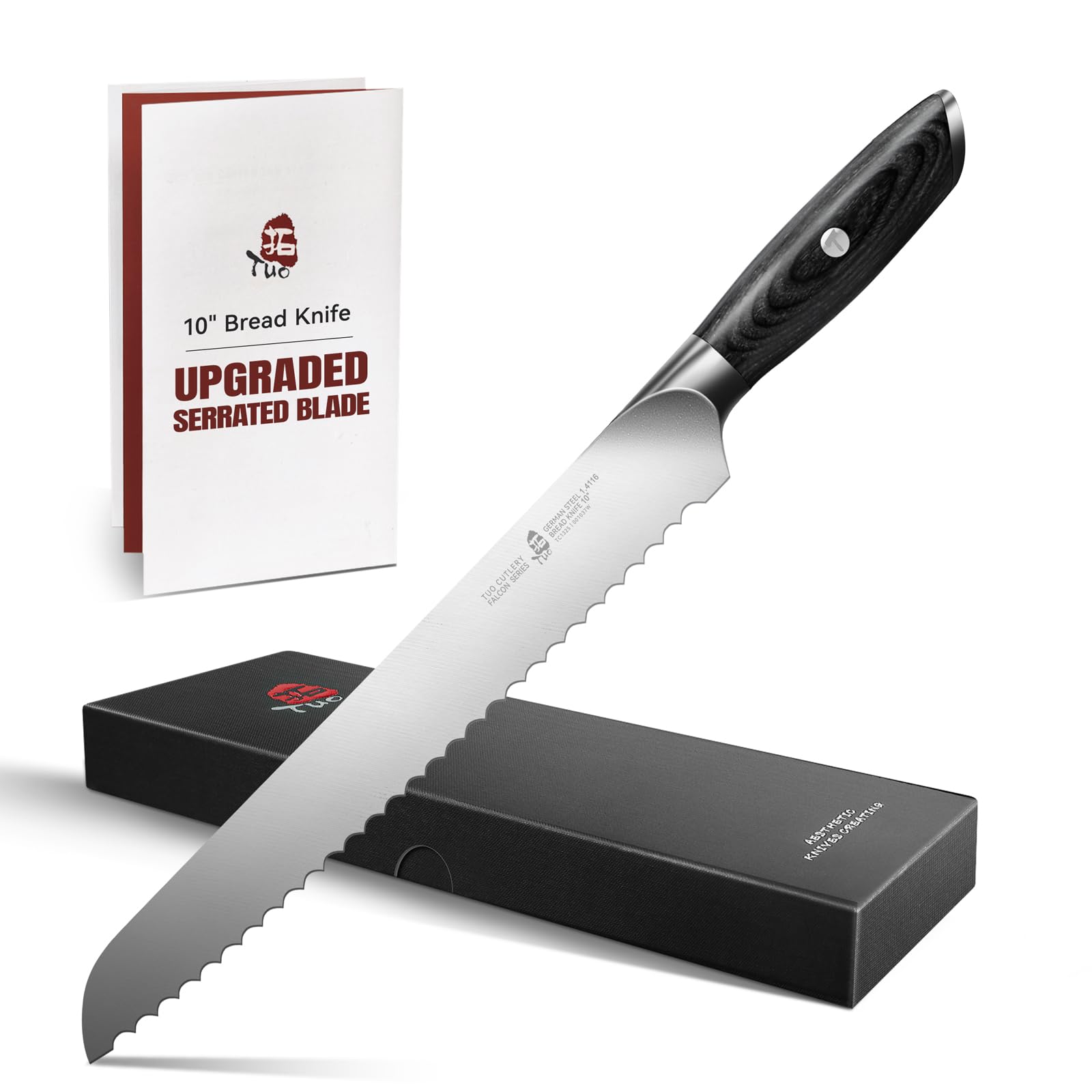 TUO Falcon Series 12-Inch Brisket Slicing Knife, German Steel — Amazon image 9