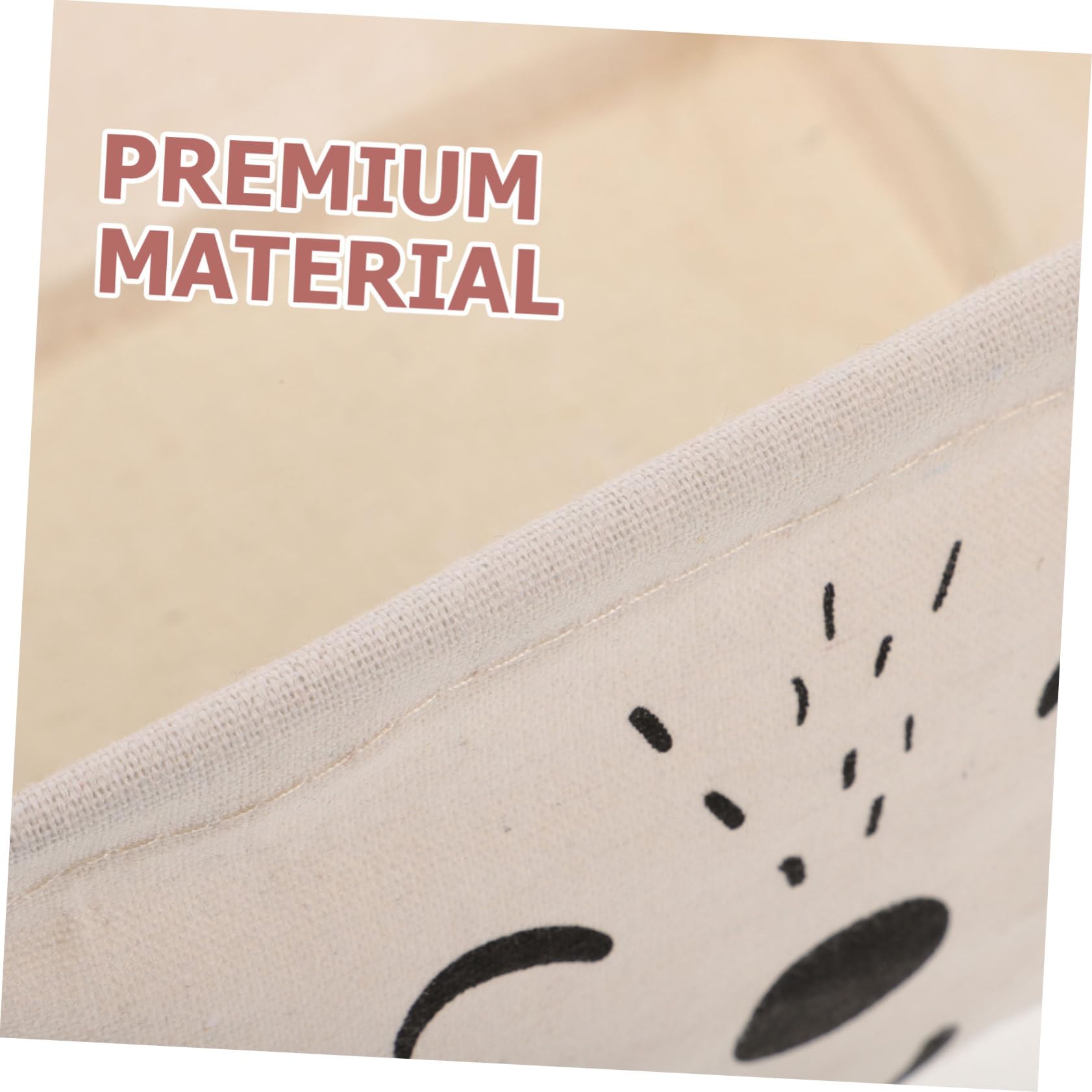 Hohopeti Waterproof Cartoon Storage Basket Flannelette Organizer Box Multi-color Lint Container Storage Organizer