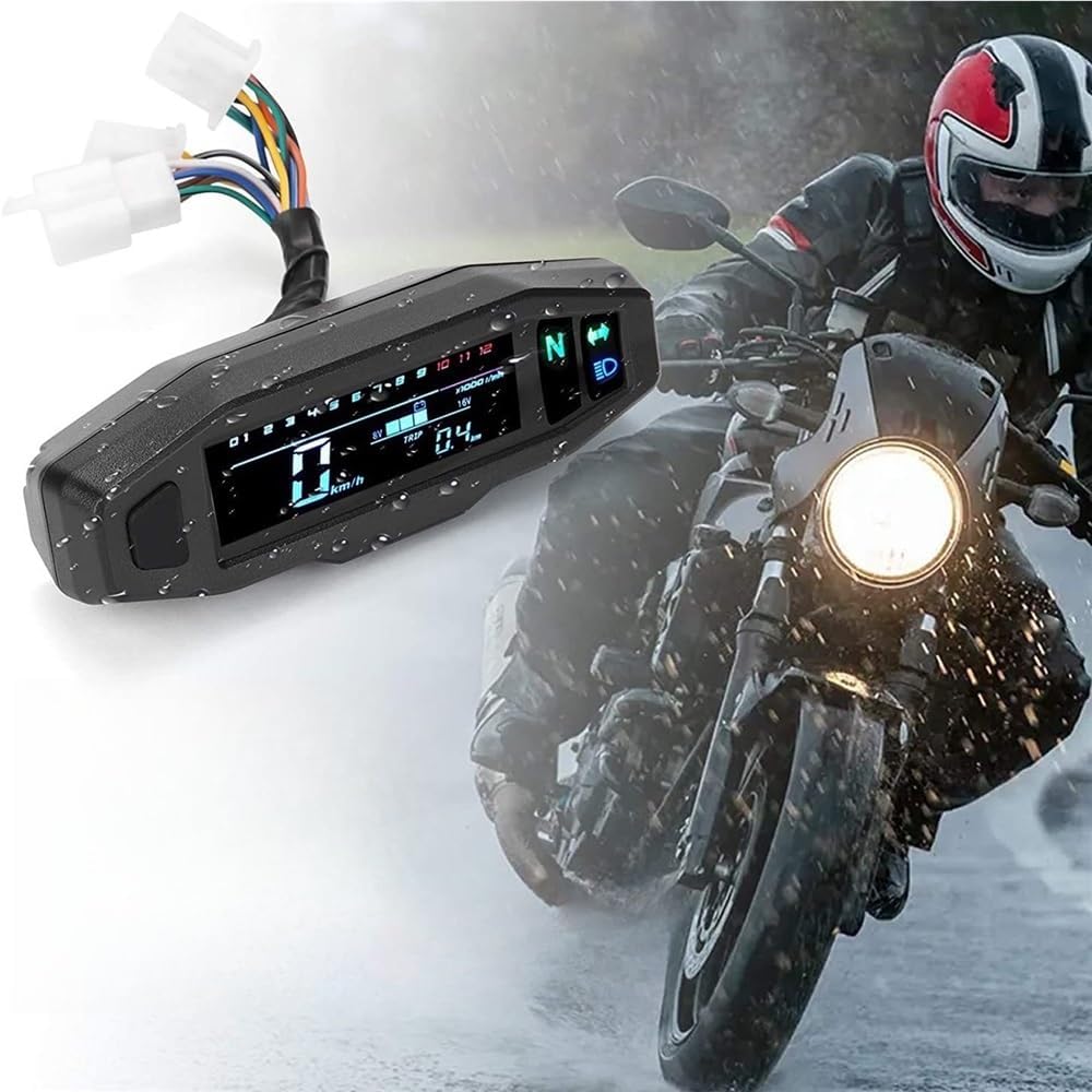 Odometer Speedometer RPM Fuel Carburetor Meter Digital Dash Universal Motorcycle Digital Tachometer Odometer Motorcycle Parts