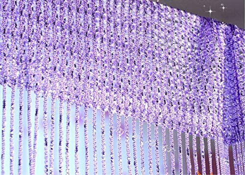 Ave Split Decorative Door String Curtain Wall Panel Fringe Window Room Divider Blind Divider Tassel Screen Home 100X200Centimete (Light Purple18) #TOP3