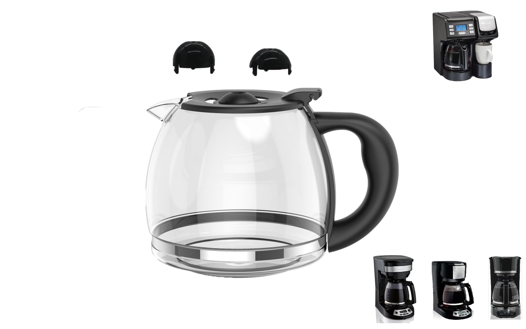 Amazon.com: Coffee Machine Replacement 12CUP Glass Carafe, Fit 