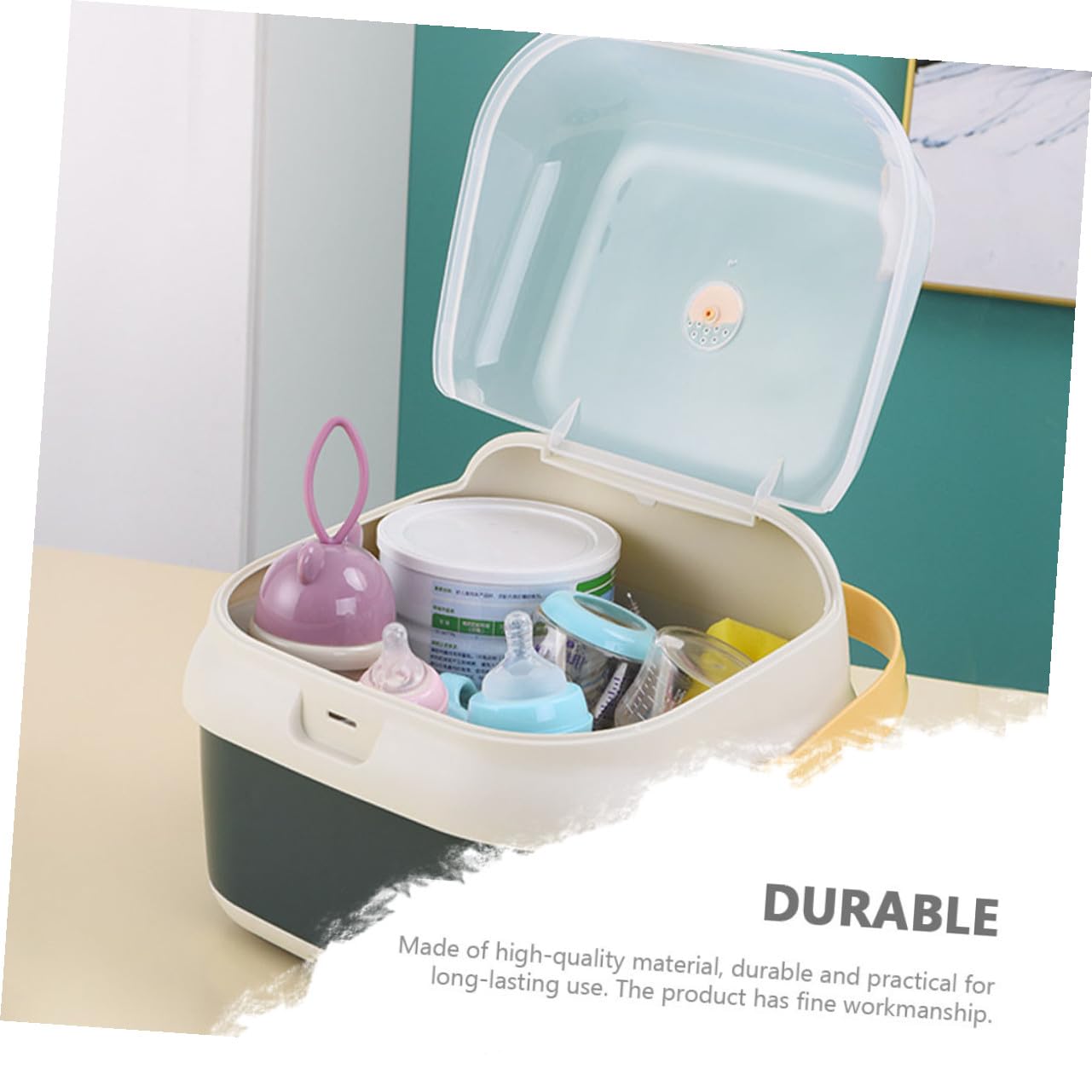Boîte de Séchage Rangement Scellé pour Biberons en PP Multifonction pour Stockage Sécurisé Couvercle Anti-poussière pour Biberons et Tétines Bébé