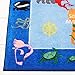 Eric Carle Elementary World Map Kids Machine Washable Area Rug Blue/Red, 35