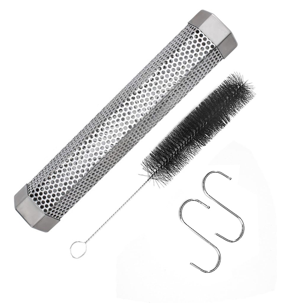 CLUB BOLLYWOOD® 12 BBQ Grill Smoker Box Tube for Smoking Cheese Nuts Steaks Fish Pork Beef | Yard, Garden & Outdoor Living | Outdoor Cooking & Eating | BBQ Tools & Accessories