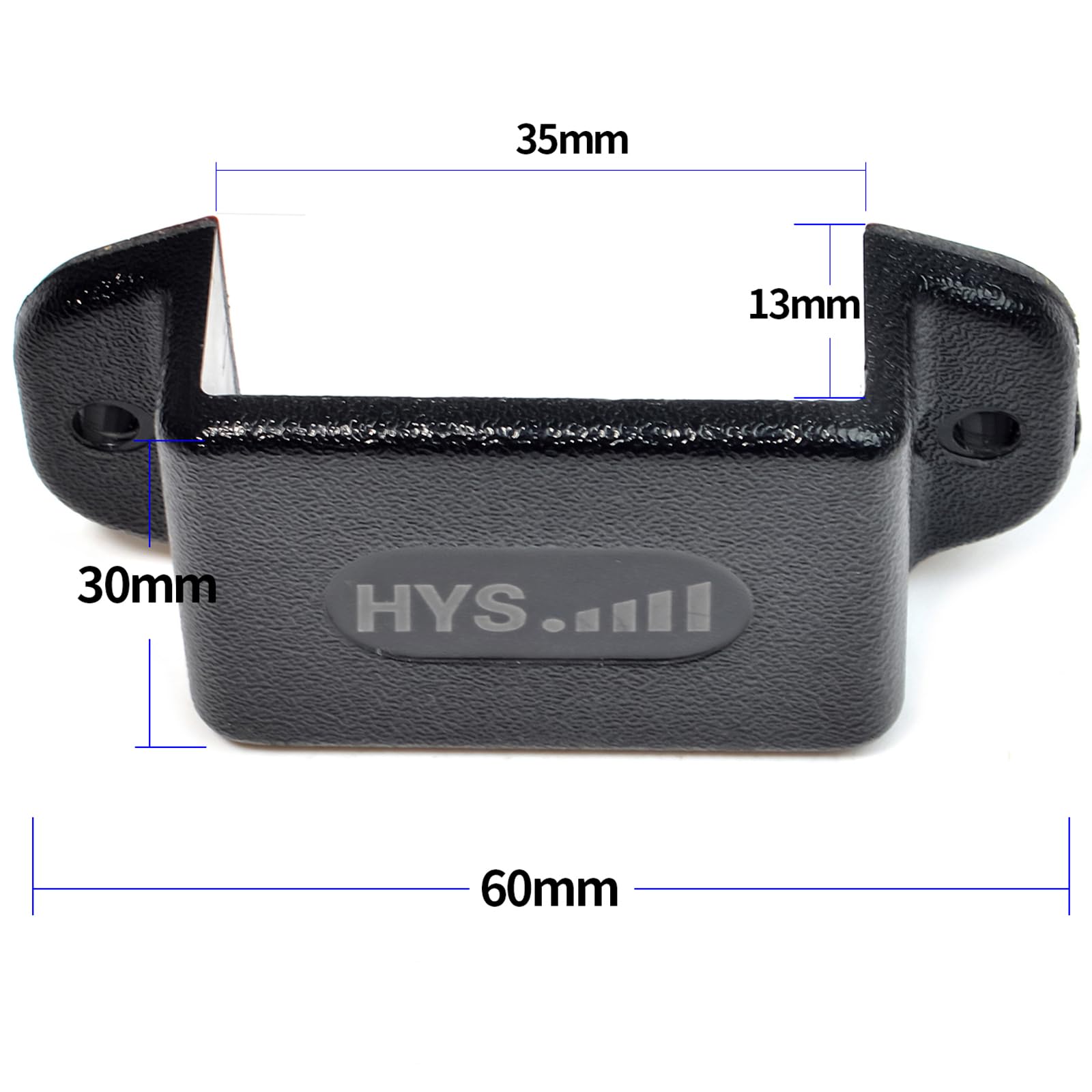 HYS Supporto radio auto Motorola Baofeng Yaesu Midland walkie talkie clip (2 szt, czarny)
