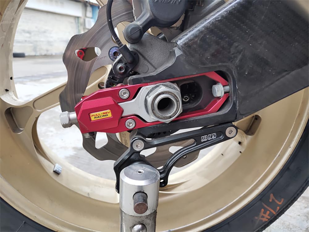 Tendicatena posteriore per moto con bobina di sollevamento CNC in lega di alluminio Regolatore di regolazione della catena adatto per MT09 2021-2025