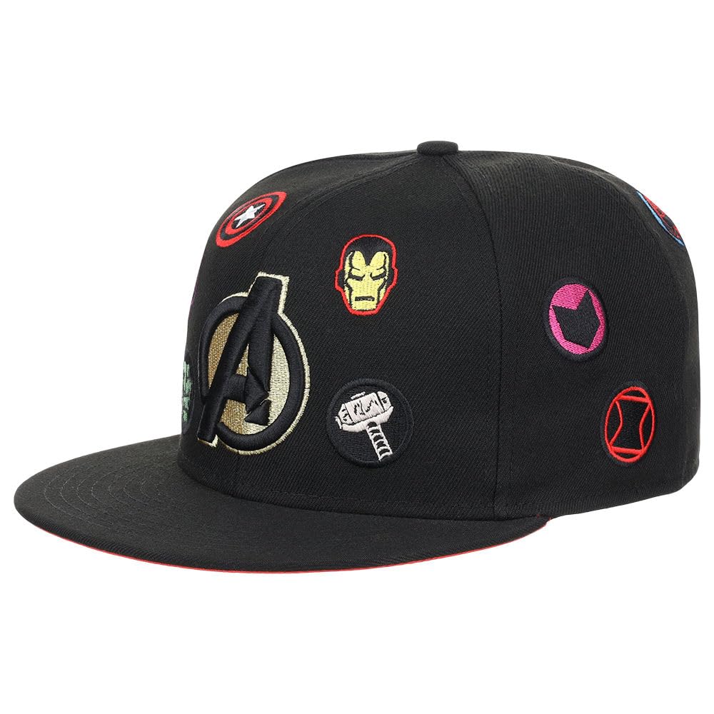 Marvel 60th Anniversary Avengers Fitted Flat Bill Baseball Cap