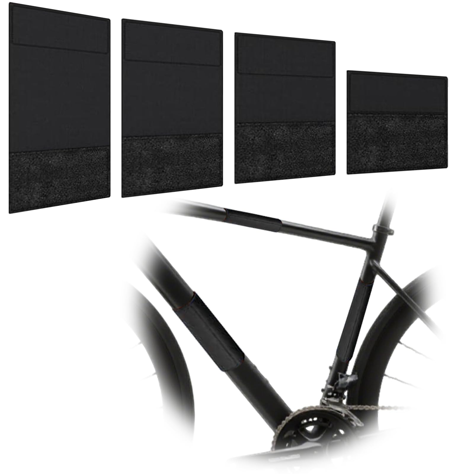 Vxcbad Fahrrad Rahmenschutz 4er Set M/L/XL/XXL, Transportschutz Zubehör