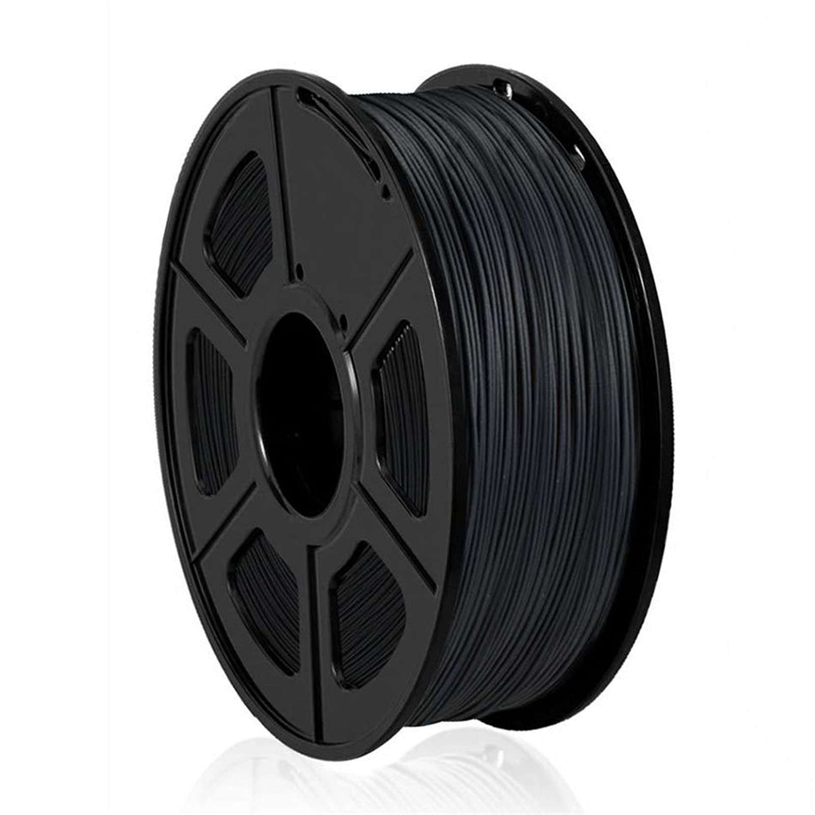 Filament pour imprimante 3D PLA transparent, Filament PLA en fibre de carbone for imprimante 3D, 1,75 mm, 1 kg, noir