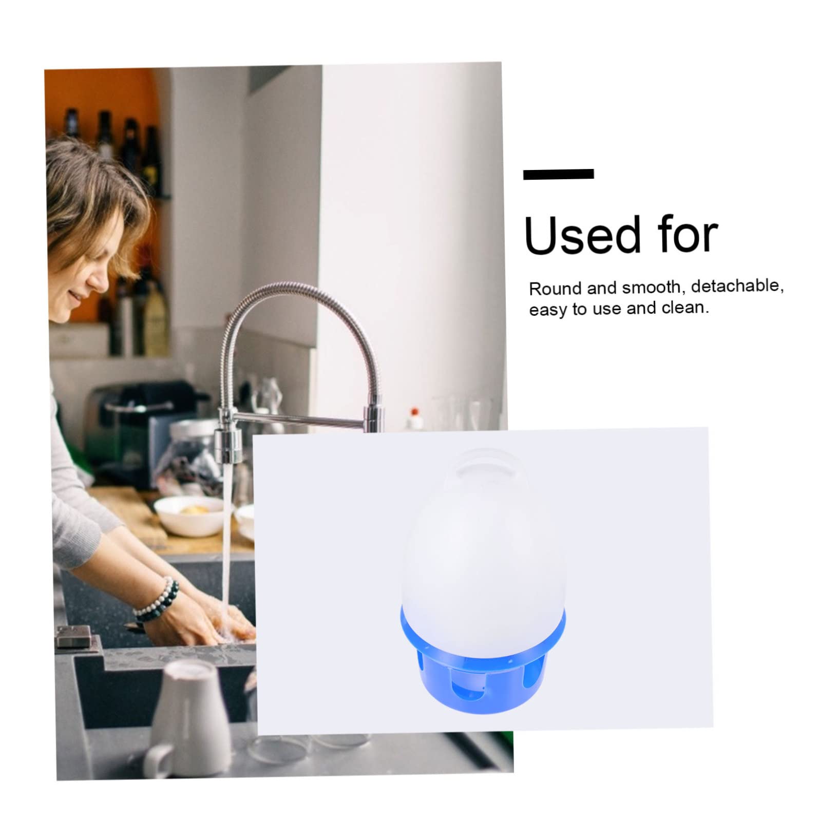 Abreuvoir pour Pigeons en PVC Bleu, Rond, 1 Pièce, Détachable