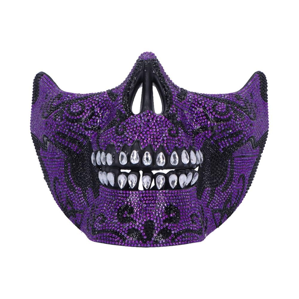 Nemesis Now Jewelled Skull Masquerade Mask, Intricate Skeleton Design with Rhinestones
