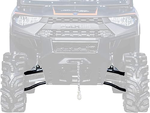 Miniatura 9 de SuperATV Brazos A inclinados hacia adelante de 1.5 pulgadas, brazo de control para Polaris Ranger Full Size XP 1000 (2018-2020), color negro,