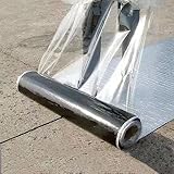 ケーブルプロテクターランプ、 アルミホイルテープ 屋根補修用 防水 粘着 反射 紫外線防止 複数サイズ(0.33x2m)