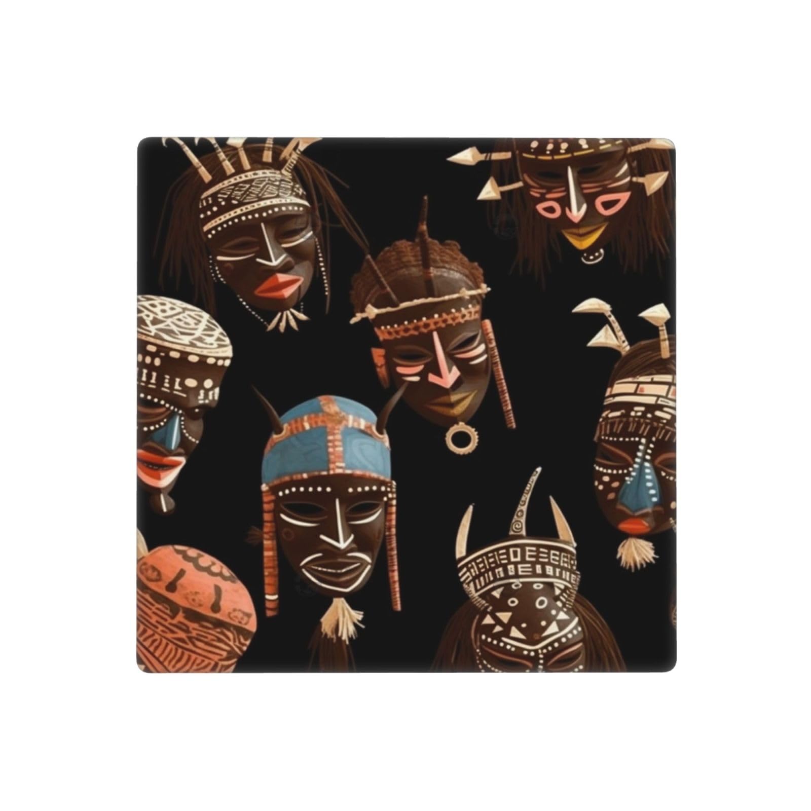 Decorator Wall Plate 2 Gang Light Switch Covers African Ritual Ethnic Tribal Wallplate Double Toggle Switch Plate Standard Size Electrical Outlet Covers Decorative Wall Switch Plate Cover