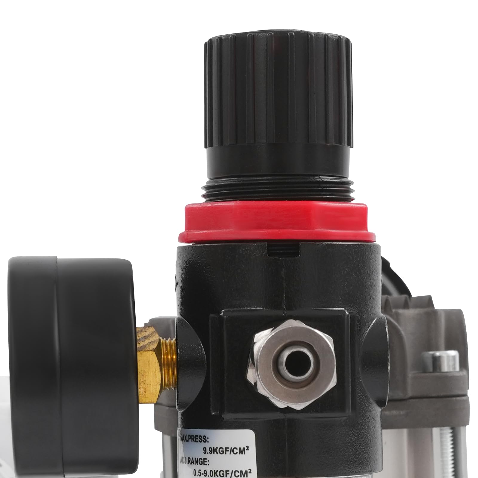 Pompa per vuoto, 58 l/min, pompa a bassa pressione, 230 W, 220 V/50 Hz, 1400 rpm, 0-2,8 bar, pompa a vuoto senza olio, con manometro e filtro dell'aria per riparazioni di condizionatori d'aria