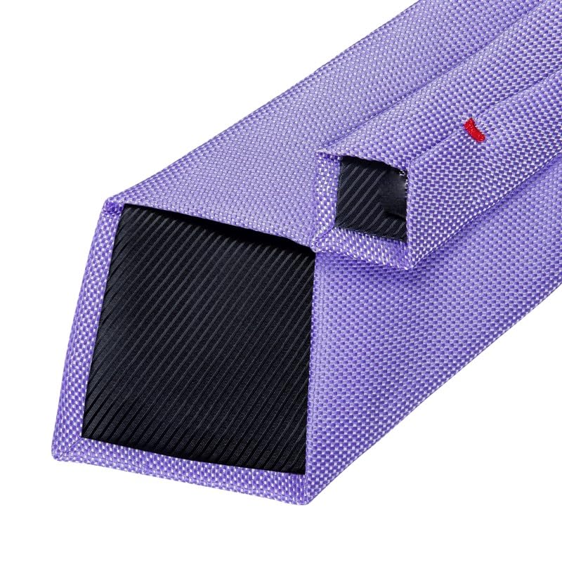 Corbata de seda sólida para hombre 8cm formal miniatura 5