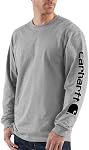Carhartt Mens Carhartt Relaxed Fit Heavyweight Long-Sleeve Logo Sleeve Graphic T-shirtT-Shirt