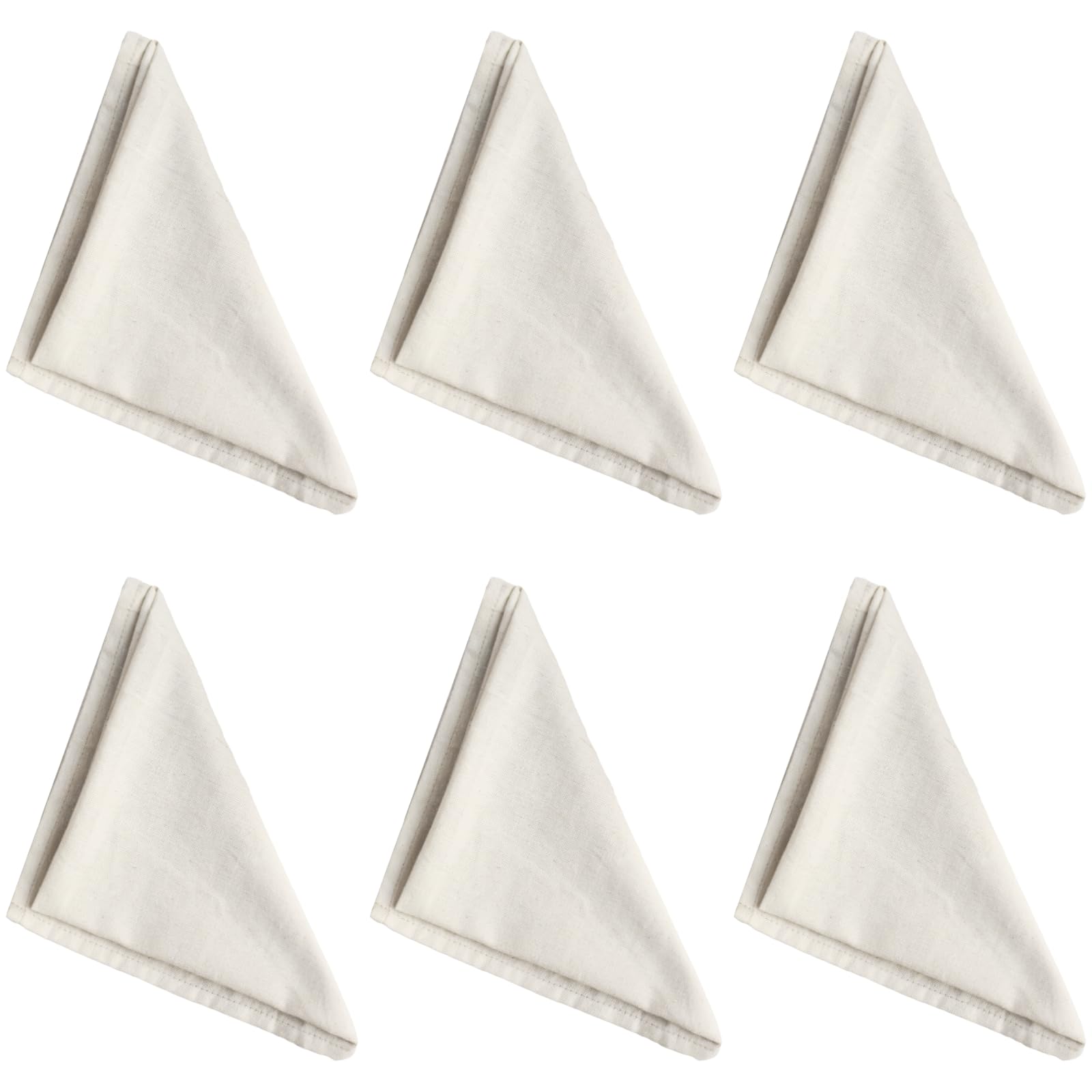 Servilletas de lino elegantes para bodas y banquetes, paños de tela reutilizables de 6 piezas