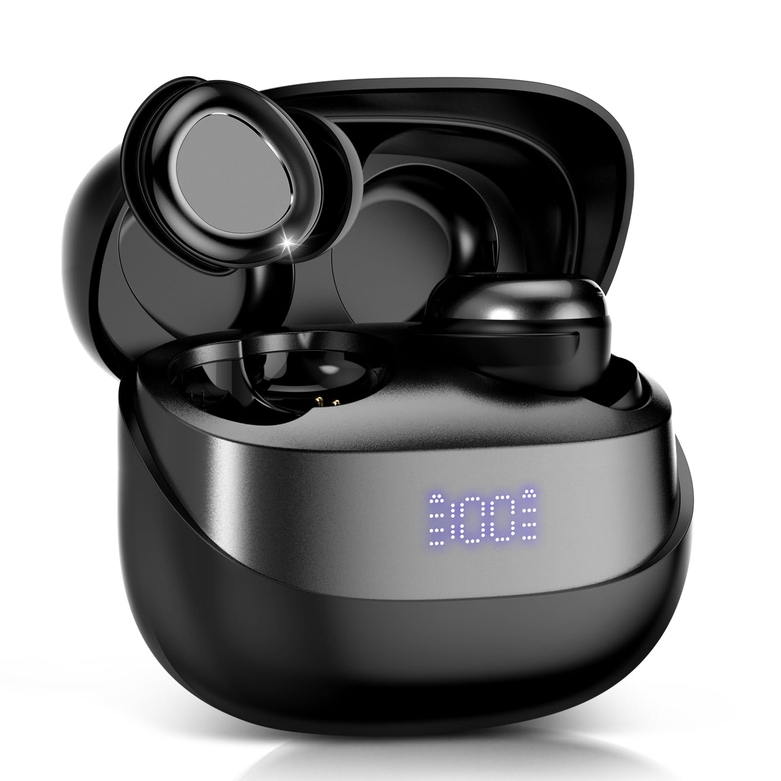 Sleep Earbuds Bluetooth 5 4 in Ear Light-Weight Headphones Mini Sleep Headphones Small Design for Side Sleepers Clear
