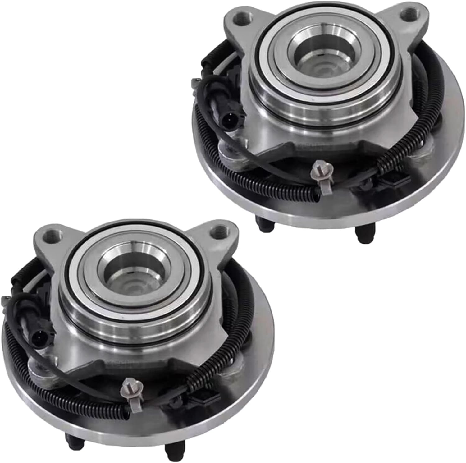 MotorbyMotor 515094 Front Wheel Bearing and Hub Assembly 2WD with ABS 6 Lugs fits for 2007-2010 Ford Expedition Lincoln Navigator Low-Runout OE Directly Replacement Wheel Hub Assembly RWD-2PK