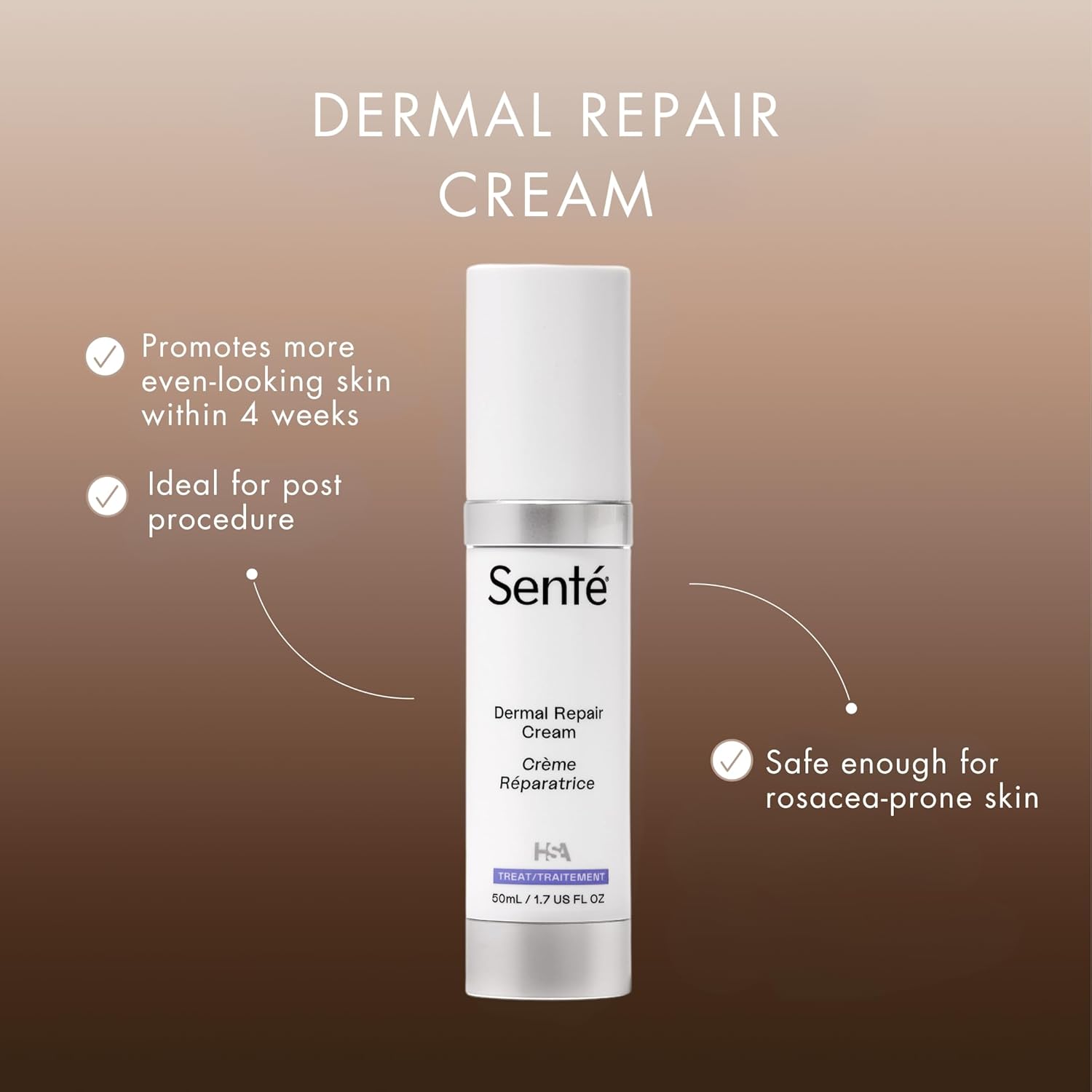 Senté The Repair Duo | Dermal Repair Ultra-Nourish & Bio Complete Serum | Complete Nighttime Skincare Set for Sensitive Skin | Helps Improve Tone, Texture & Hydration | 1.0 Fl Oz & 1.7 Fl Oz - Image 2