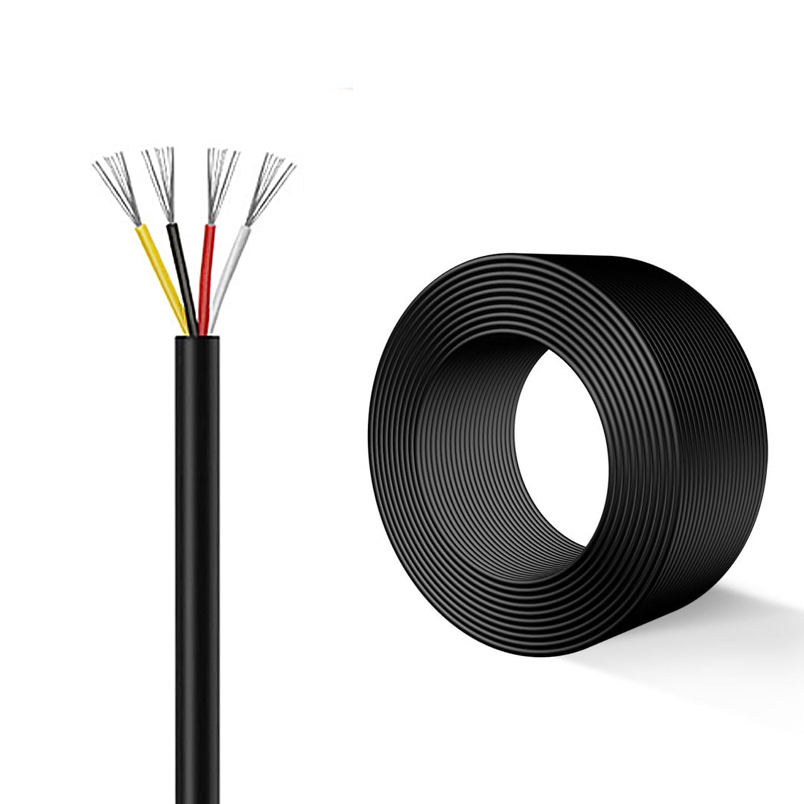 Cable flexible de cobre de 4 núcleos para automatización industrial de 600V y 97 metros