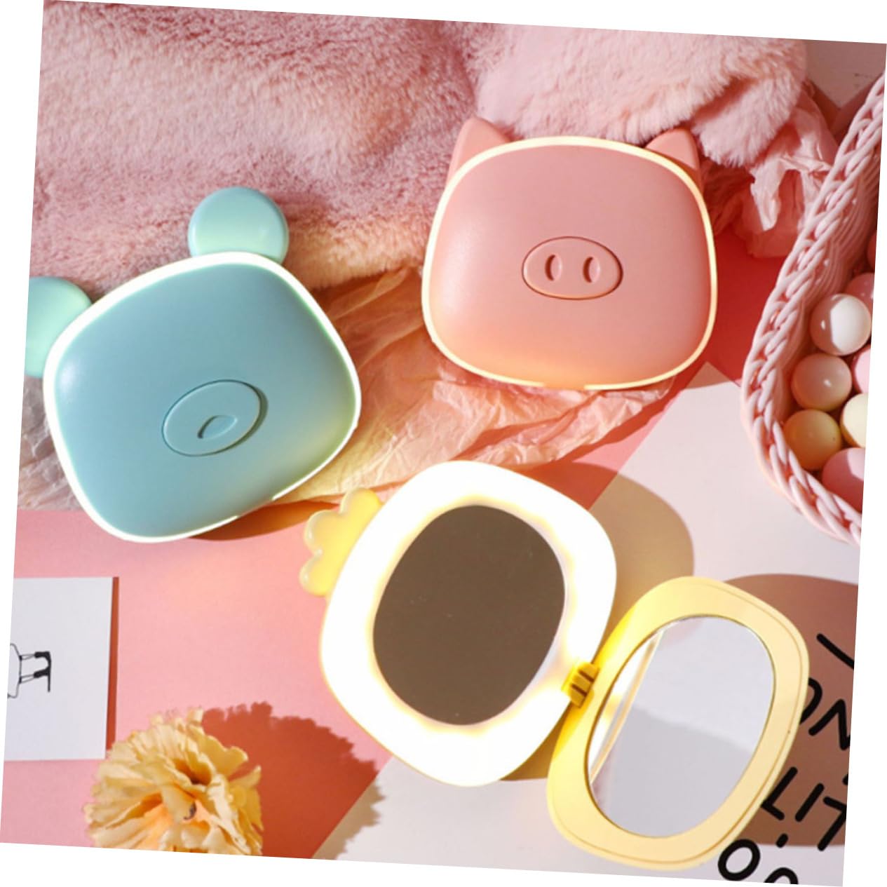 Yardwe 3pezzi Scaldamani Usb Ricaricabile Mini Portatile Ergonomico Forma Di Animale Caldo e Comodo Per Inverno Per Ufficio e Attività All Aperto