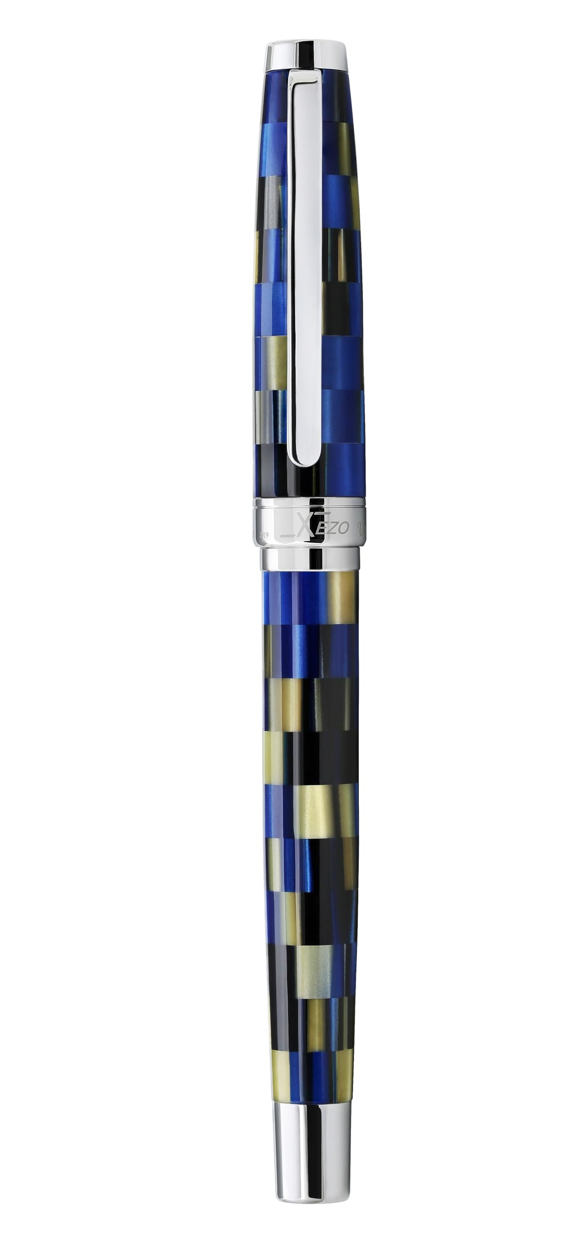 Xezo Urbanite Azul Retro Estilo Serializado Medio Pluma Estilográfica (Urbanite Blue FM)