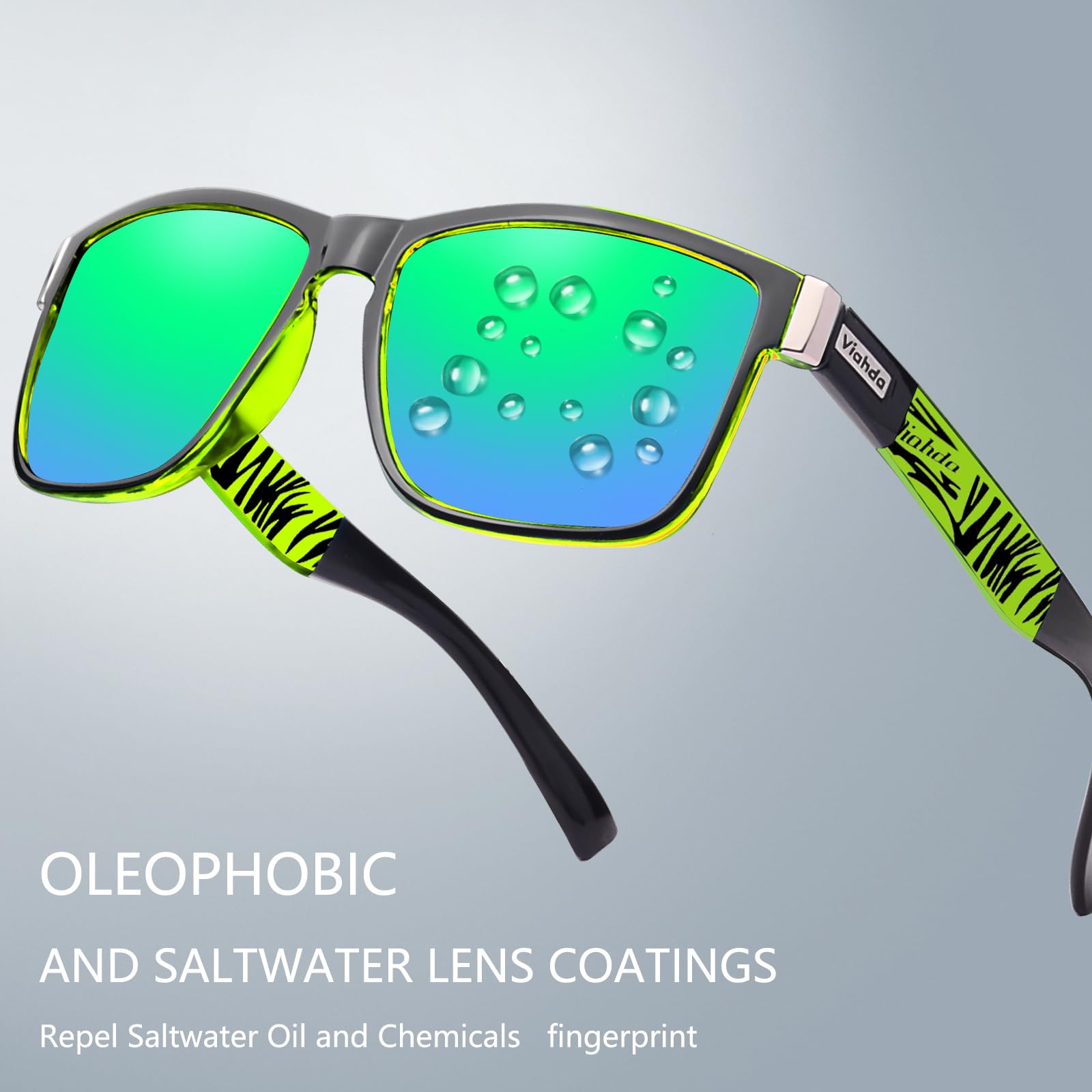 HD6009 Occhiali da sole sportivi polarizzati da uomo per ciclismo, corsa, pesca, golf, moda