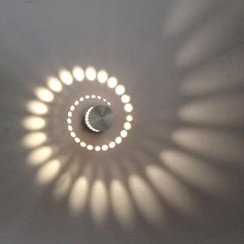 3 W LED Wall Light Wall Lamp Bathroom Lamp Wall Steel Effect Lamp Bathroom Light Hallway Lamp Effect for Baby Room Children's Room Bedroom Warm White [Energy Class F]