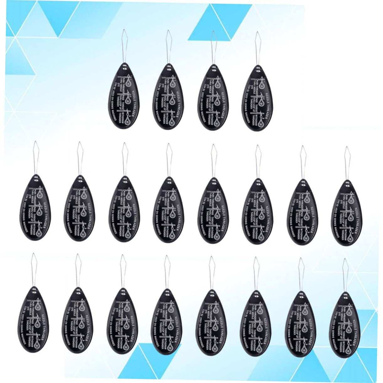 Gadpiparty 3 Series Enhebrador De Agujas De Aluminio Herramienta De Costura Para Manualidades Para Agujas De Mano Y Máquina Para Personas Con Dificultades El Enhebrado 20 Piezas*3