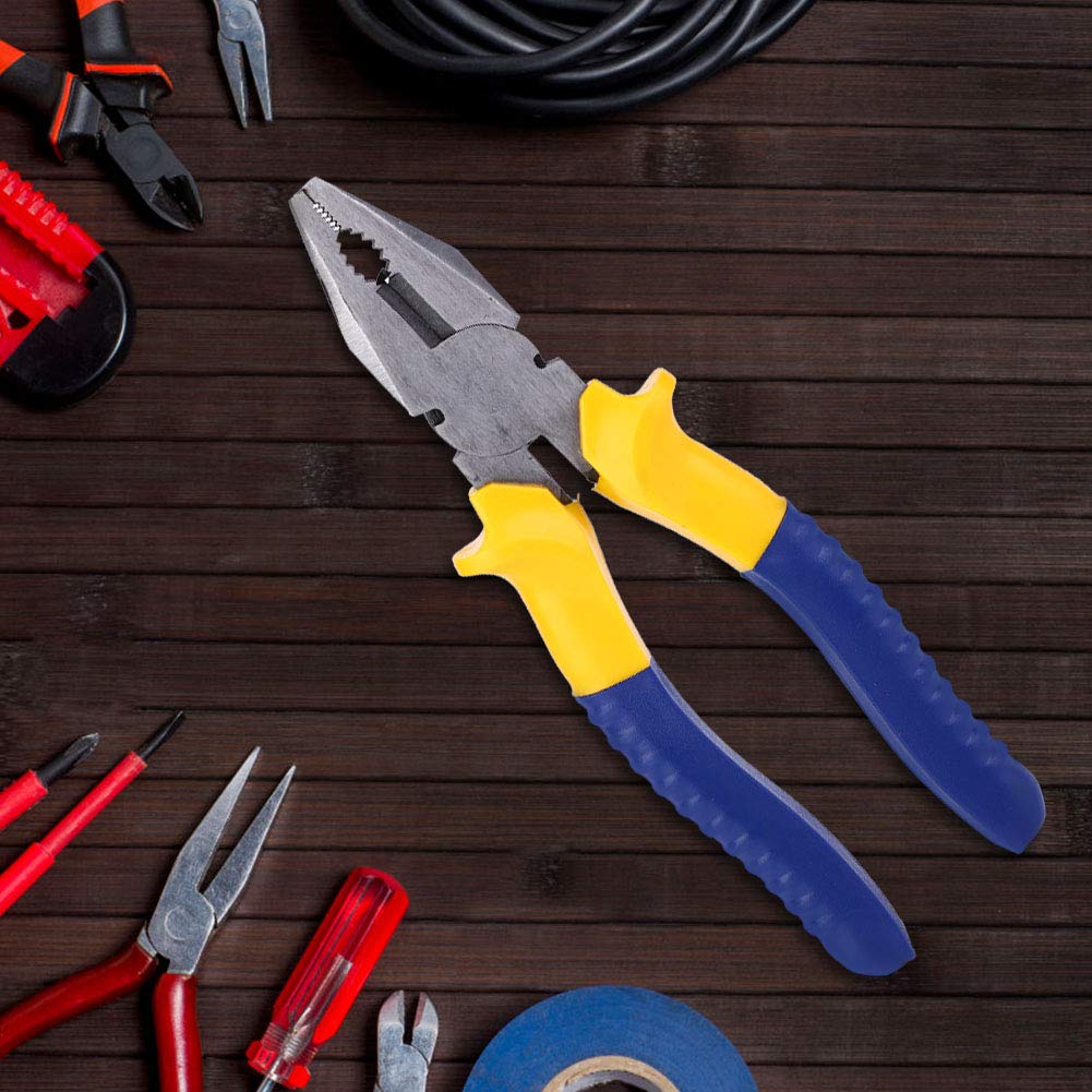Ultra High Leverage Lineman's Pliers, 8 inches Wire Cutter 45 Carbon Steel Cutting Pliers Nippers Electrician Hand Tools