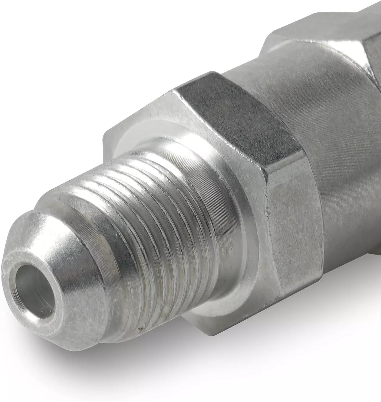 23535129 Fuel Check Valve Replacement Fit for Detroit Diesel Series 60 14L Engines 3.79in Fuel Check Valve M14x1.5 Male X 5/8-18 Male Pipe