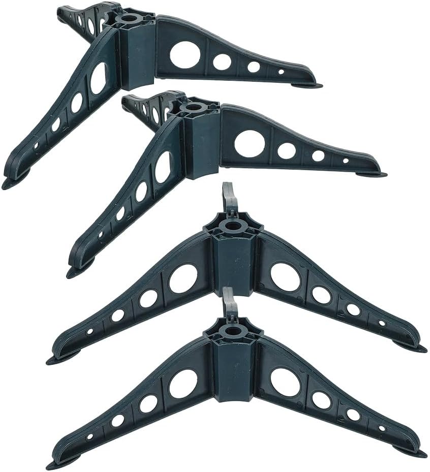 NUOBESTY 4pcs Christmas Tree Stand Artificial Bracket Stable Xmas Base Support Holder for 4ft-5ft Trees Supplies 15. 3inch
