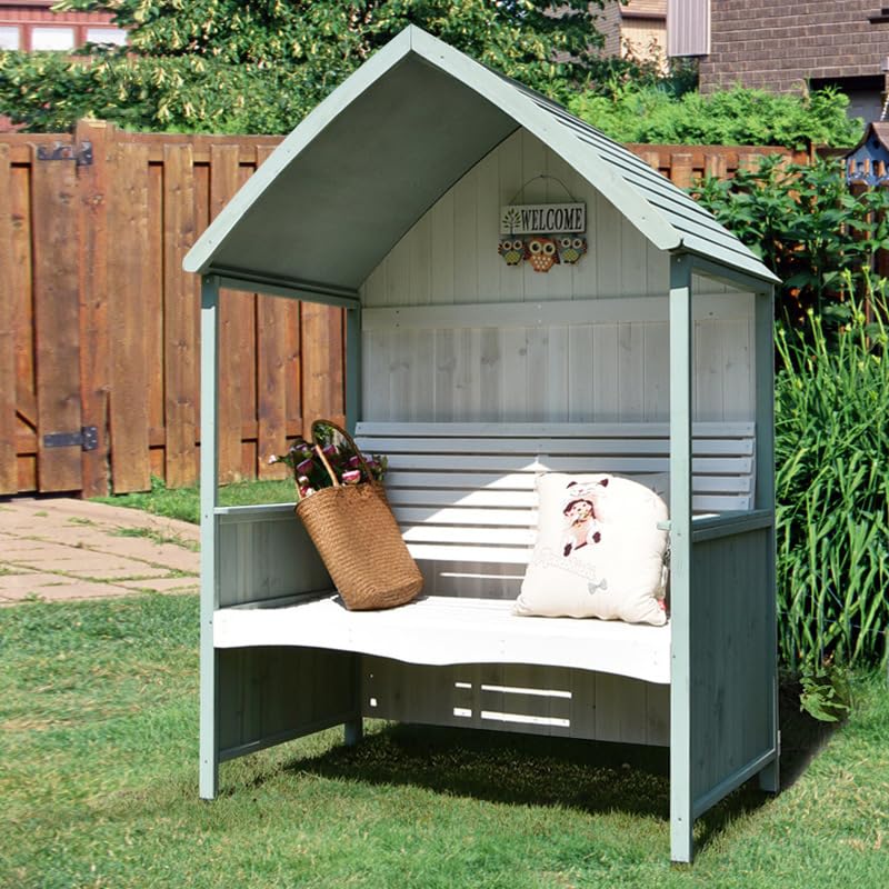 Amazon.co.jp: ガーデンベンチ 屋外 ベンチシート付きソリッドウッド