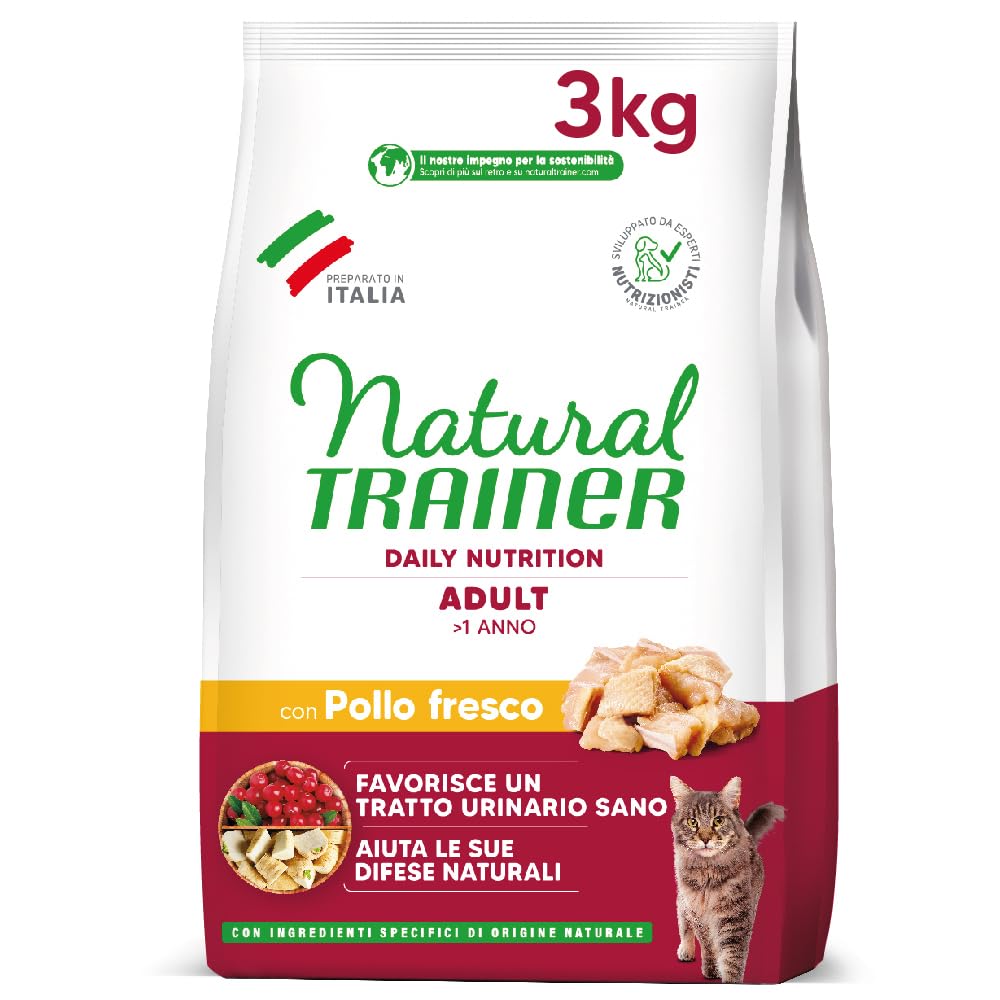 NATURAL TRAINER Gatto Adult Pollo 3KG