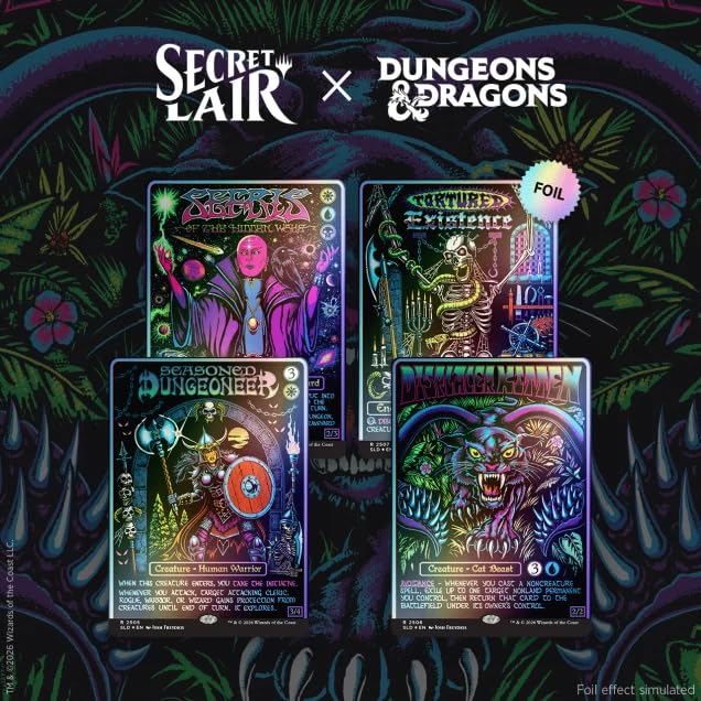 Black Lights ＆ Dark Dungeons Foil版 Magic: The Gathering Secret Lair x Dungeons & Dragons: Black
