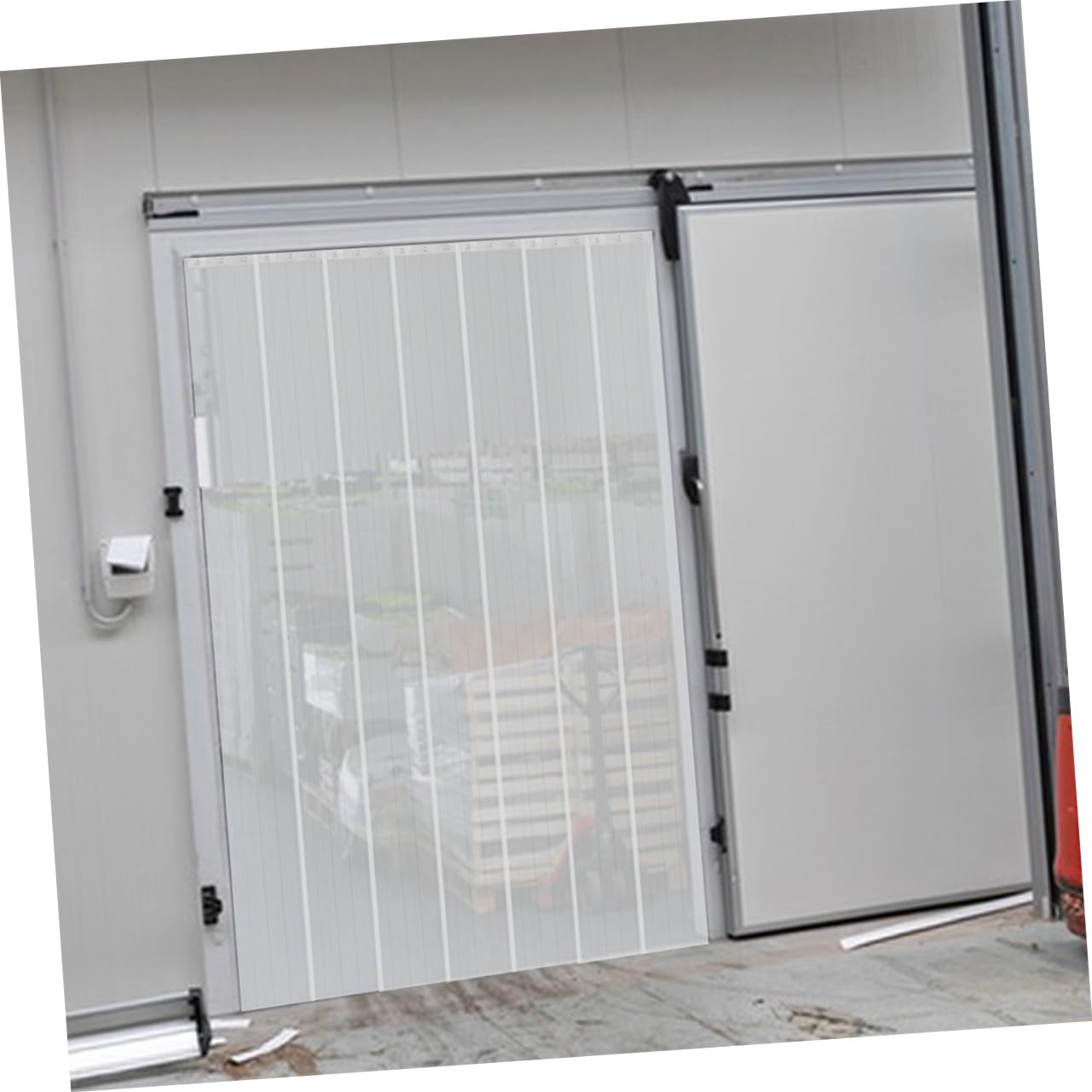 ABOOFAN Kit de Rideau de Porte en PVC, Rideau à Lanières Transparentes, Coupe-Vent et Imperméable, pour Supermarchés et Usage Commercial