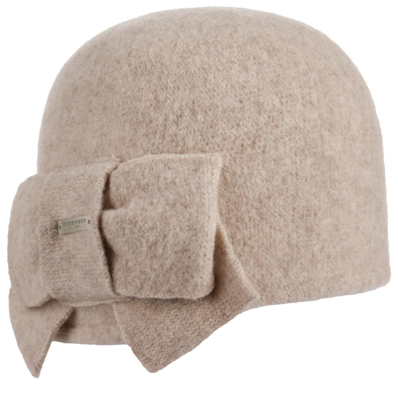 Seeberger Women's Beige-Mottled Litika Milled Wool Hat Loop By