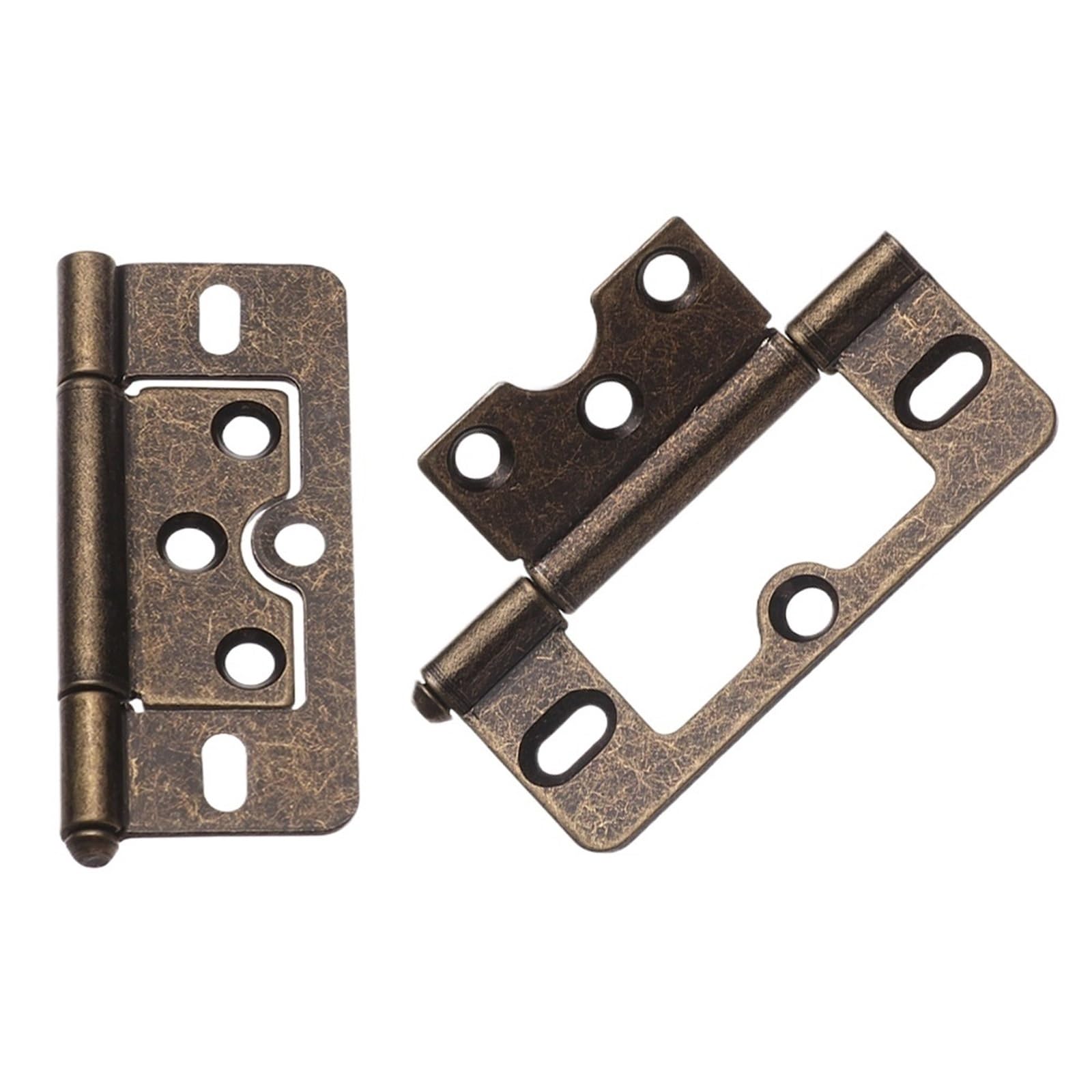 Huwoyg Color 01 6Pcs 3 Inch Iron Flush Door Hinges Large Cabinet Cupboard Furniture Hardware Accessories Spring Hinge For Gate(Color 01)